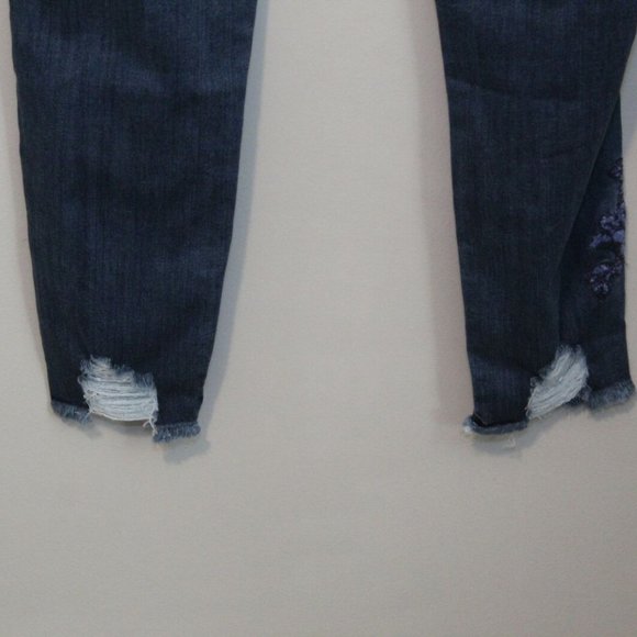 Lane Bryant Floral Embroidered Skinny Jeans H10876 - Picture 5 of 9